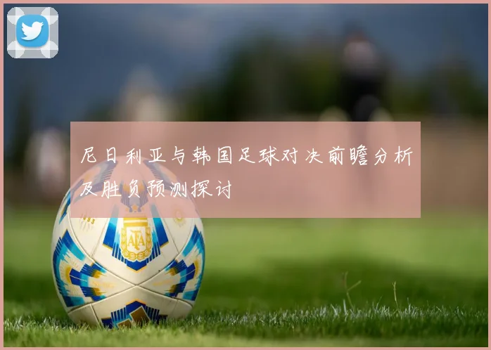 尼日利亚与韩国足球对决前瞻分析及胜负预测探讨